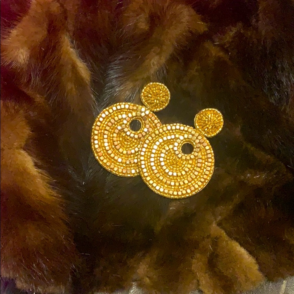 Gold earrings